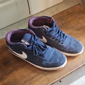 Blue Suede Nike Shoes